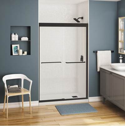 Maax Kameleon 40-44 X 71 Inch 6 Mm Bypass Shower Door for Alcove Installation with Clear Glass in... by Maax