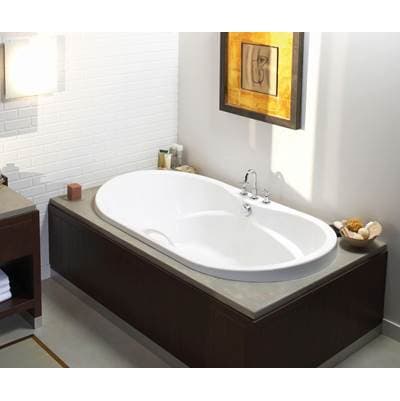 Maax Living 6042 Acrylic Drop-in Center Drain Aerofeel Bathtub - White by Maax