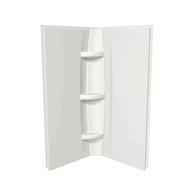38 x 72 in. Acrylic Direct-to-Stud Two-Piece Wall Kit in White