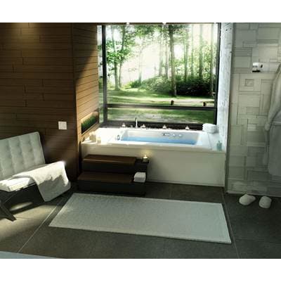 Maax Release 6032 Acrylic Drop-in Right-hand Drain Aerofeel Bathtub - White