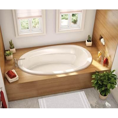 Maax Talma 7242 Acrylic Drop-in End Drain Aeroeffect Bathtub - White