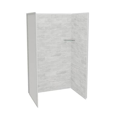 Maax Utile 4836 Composite Direct-to-stud Three-piece Alcove Shower Wall Kit in Organik - Permafrost