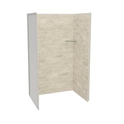 Maax Utile 4836 Composite Direct-to-stud Three-piece Alcove Shower Wall Kit in Organik - Loam