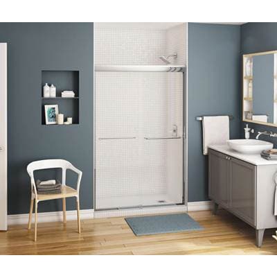 Maax Kameleon 43-47 X 71 In. 8 Mm Bypass Shower Door for Alcove Installation with Clear Glass in...