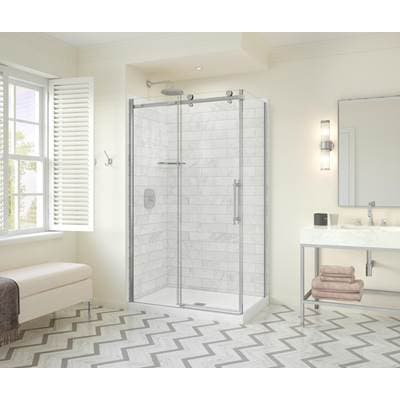Maax Odyssey SC 48'' X 32'' X 78'' 8mm Sliding Shower Door for Corner Installation with Clear...
