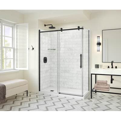 Maax Odyssey SC 60'' X 32'' X 78'' 8mm Sliding Shower Door for Corner Installation with Clear...