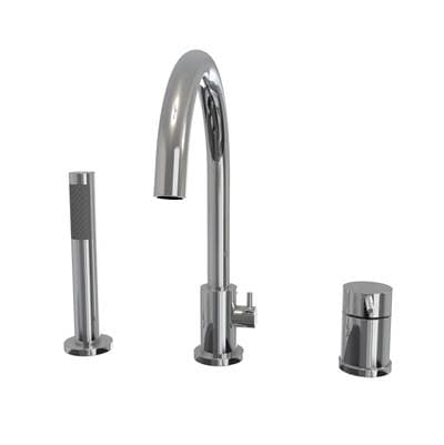 Maax Keros Deckmounted Tub Faucet with Handshower - Chrome