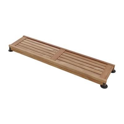 Maax Straight Teak Shower Seat 48 Inch in