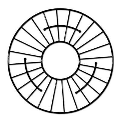 11 3/16'' Round Bottom Grid in Matte Black by Native Trails