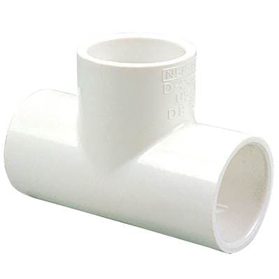 Nibco 401-015 11/2 Sxsxs Tee Pvc 40 - White by Nibco