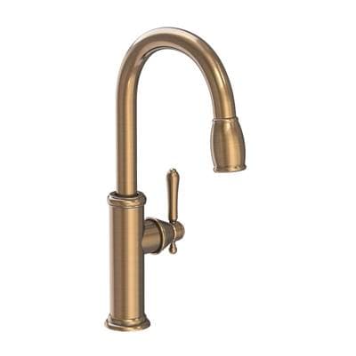 Newport Brass Chesterfield Pull Down Kitchen Faucet - Antique Brass