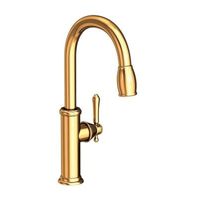 Newport Brass Chesterfield Pull Down Kitchen Faucet - Polished Gold Pvd