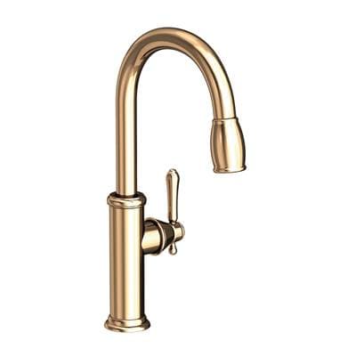 Newport Brass Chesterfield Pull Down Kitchen Faucet - French Gold Pvd