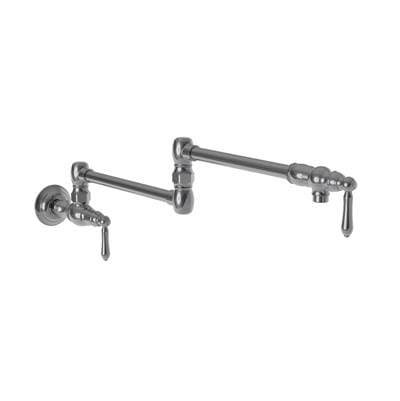 Newport Brass Chesterfield Pot Filler Wall Mount - Midnight Chrome by Newport Brass
