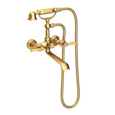 Newport Brass Wall Mount Miro Exposed Tub & Hand Shower Set - Satin Bronze Pvd