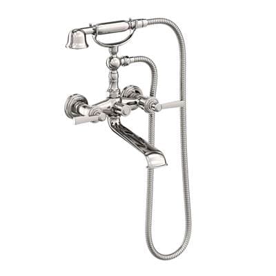 Newport Brass Wall Mount Miro Exposed Tub & Hand Shower Set - Polished Nickel