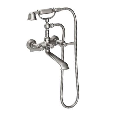 Newport Brass Wall Mount Miro Exposed Tub & Hand Shower Set - Stainless Steel Pvd