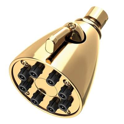Newport Brass Other Single Function Shower Head - Uncoated Polished Brass by Newport Brass