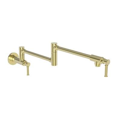 Newport Brass Taft - Kitchen Pot Filler - Wall Mount - Forever Brass Pvd