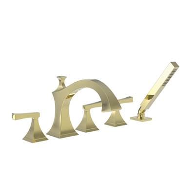 Newport Brass Joffrey Roman Tub Faucet with Hand Shower - Forever Brass Pvd