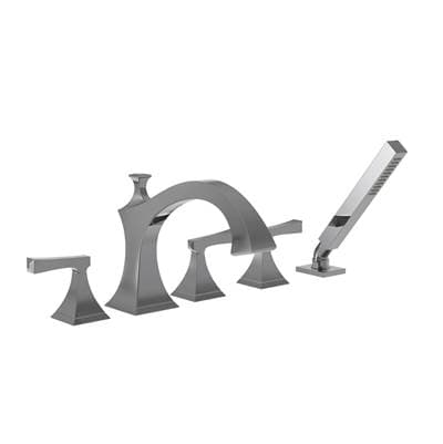 Newport Brass Joffrey Roman Tub Faucet with Hand Shower - Midnight Chrome by Newport Brass