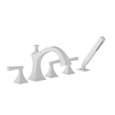 Newport Brass Joffrey Roman Tub Faucet with Hand Shower - Matte White