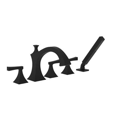 Newport Brass Joffrey Roman Tub Faucet with Hand Shower - Flat Black