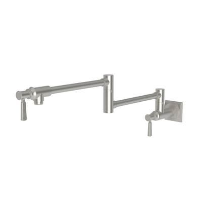 Adams Pot Filler - Wall Mount - Satin Nickel