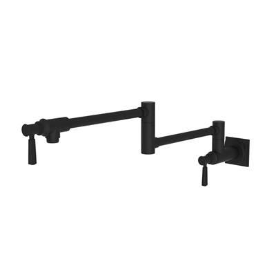 Adams Pot Filler - Wall Mount - Flat Black