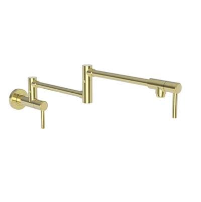 Newport Brass Seager Pot Filler - Wall Mount - Forever Brass Pvd by Newport Brass