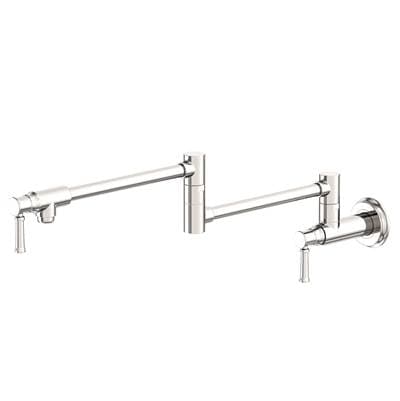Newport Brass Stripling Pot Filler - Wall Mount - Polished Nickel Pvd