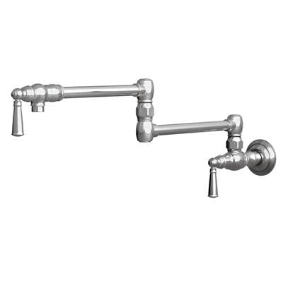 Newport Brass Jacobean Pot Filler - Wall Mount - Aged Brass