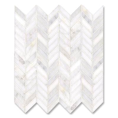 New Ravenna Chevron - Calacatta Radiance by New Ravenna