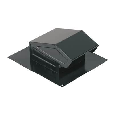 Broan Nutone Steel Roof Cap for 3'' or 4'' Round Duct with Backdraft Damper and Bird Screen - Black by Broan Nutone