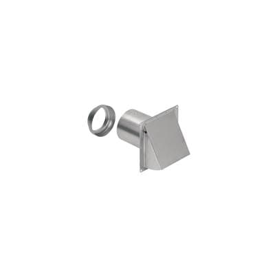Broan Nutone Aluminum Wall Cap for 3'' or 4'' Round Duct with Backdraft Damper, Bird Screen and... by Broan Nutone