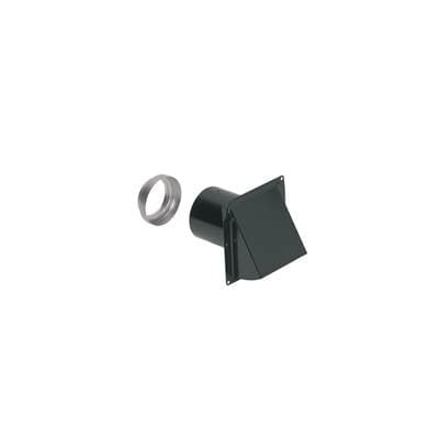 Broan Nutone Steel Wall Cap for 3'' or 4'' Round Duct with Backdraft Damper, Bird Screen and 4''... by Broan Nutone