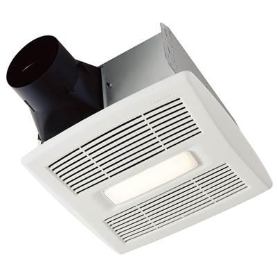 Flex DC Series 50-80-110 Selectable CFM <0.3-0.4-0.9 Sones Ventilation Fan Light Energy Star - White by Broan Nutone