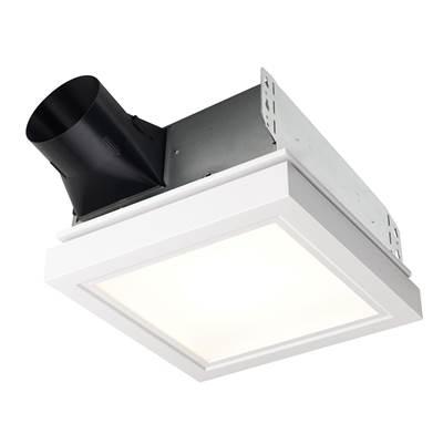 Roomside Series 110 CFM 1.5 Sones Decorative Ventilation Fan Light with White Trim Energy Star by Broan Nutone