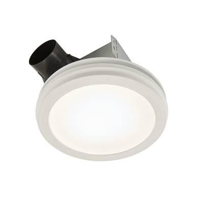 Roomside Series 80 CFM 0.8 Sone Decorative Ventilation Fan Light Energy Star - White by Broan Nutone