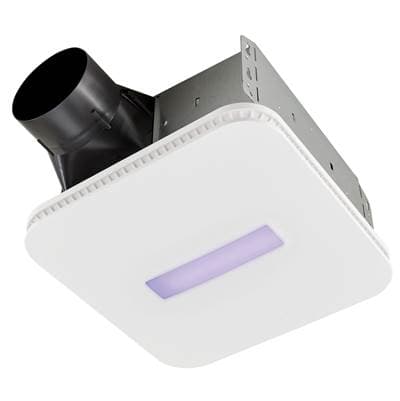 Broan Nutone Surfaceshield Exhaust Fan W/ LED and Vyv Antimicrobial Virus Killing* Violet Light,... by Broan Nutone