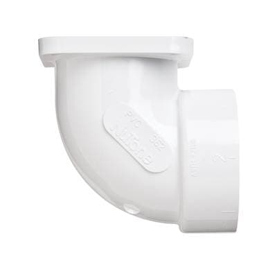 Broan Nutone Nutone 90 Degree Flanged Elbow Fitting, Standard - White by Broan Nutone