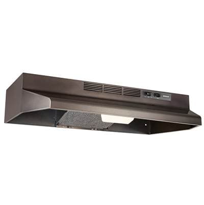 Broan Nutone 30-Inch Convertible Range Hood, Black, Black Stainless Steel, 230 MAX Blower CFM -...