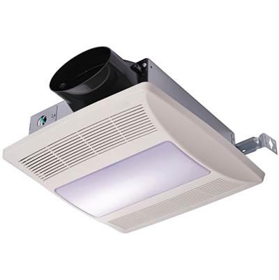 LO-PROFILE 50/80/100 SELECTABLE w/Light and Humidity Sensing - White by Broan Nutone