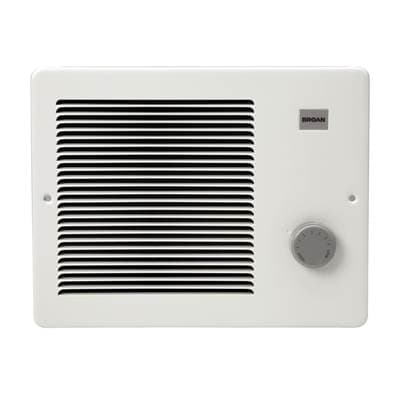 Broan Nutone Wall Heater, 500/1000W 120Vac, 750W 208Vac, 1000W 240 Vac - White