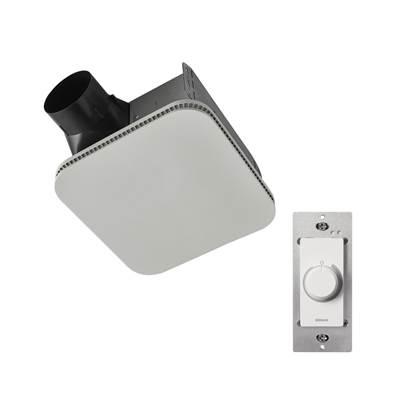 Broan Roomside 110 cfm, 1.0 Sone Fan CleanCover Energy Star with Infinitely Adjustable Speed Control Switch - Galvanized