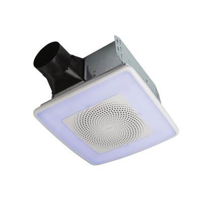 ChromaComfort 110 CFM 1.5 Sones Ventilation Fan Light 24 Color Selectable LED Energy Star - White by Broan Nutone