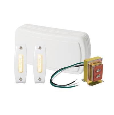 Broan Nutone Chime KIT (2) Lightd WHT BTNS - White by Broan Nutone