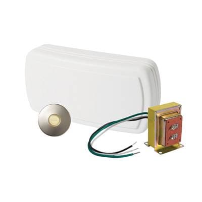 Broan Nutone Chime KIT (1) Lghtd SN Stucco BTN - White