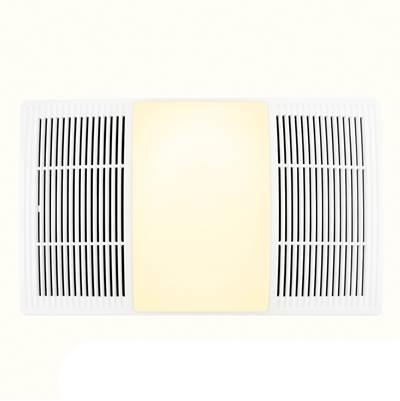 100/110 Cfm Size Heater Exhaust Cover Upgrade With Dimmable Led And Color Adjustable Cct Lighting - White