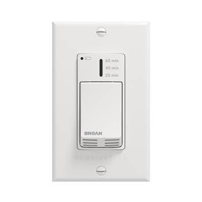 Broan Nutone Auxiliary 20-40-60 Timer Wall Control, Bluetooth (vttouchw Req''d) - White